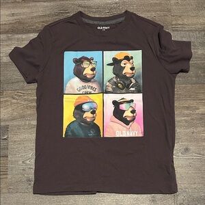 Old Navy Kids Bear Graphic Tee - Brown